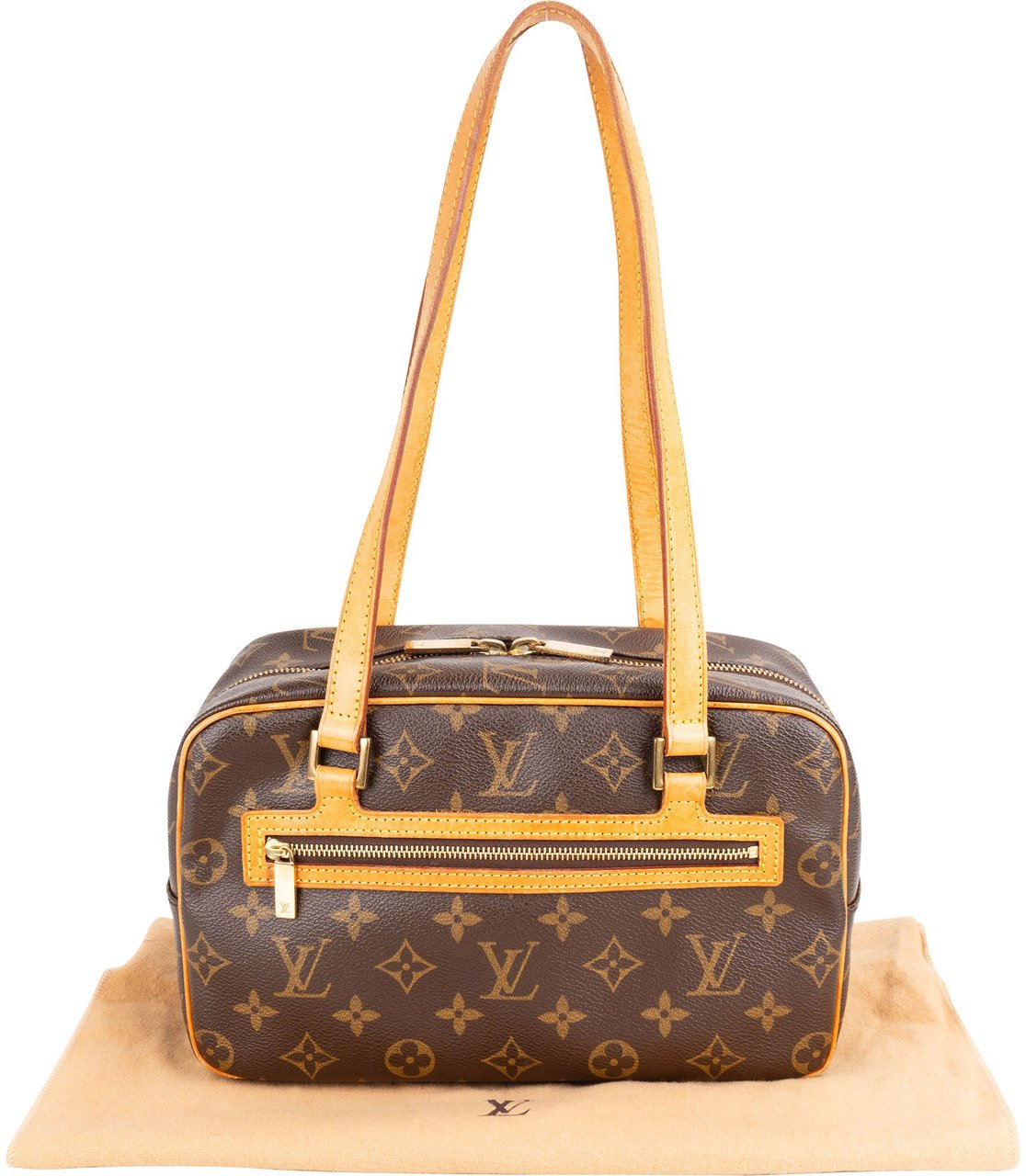 Louis Vuitton Louis Vuitton Canvas Monogram Cite MM Shoulder Bag Bruin