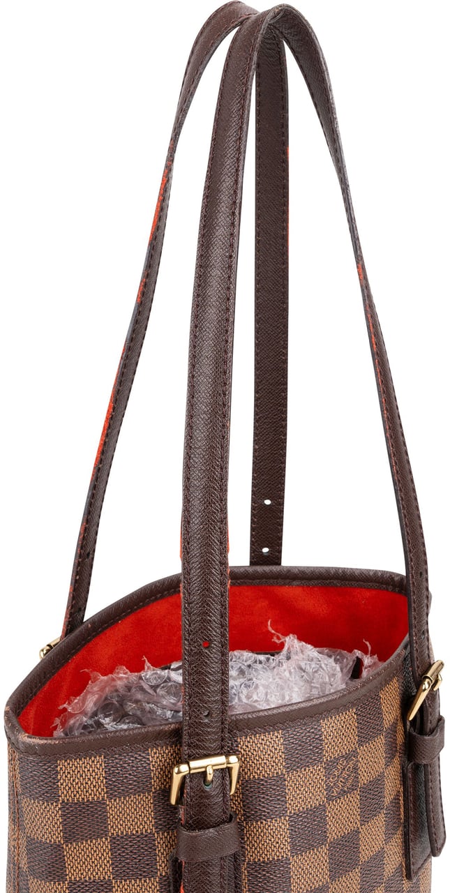 Louis Vuitton Louis Vuitton Damier Ebene Monogram Bucket PM Handbag Bruin