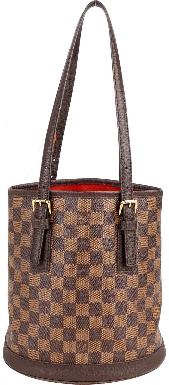 Louis Vuitton Louis Vuitton Damier Ebene Monogram Bucket PM Handbag Bruin