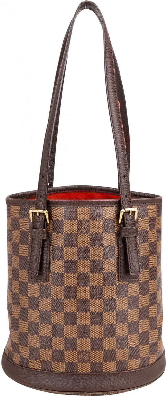 Louis Vuitton Louis Vuitton Damier Ebene Monogram Bucket PM Handbag Bruin