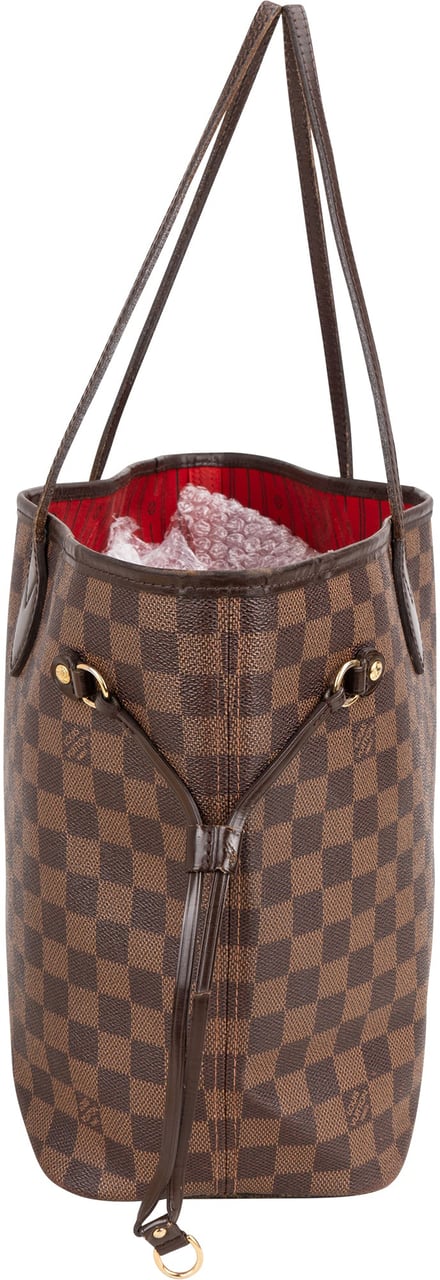 Louis Vuitton Louis Vuitton Damier Ebene Monogram Neverfull MM Shopper Handbag Bruin