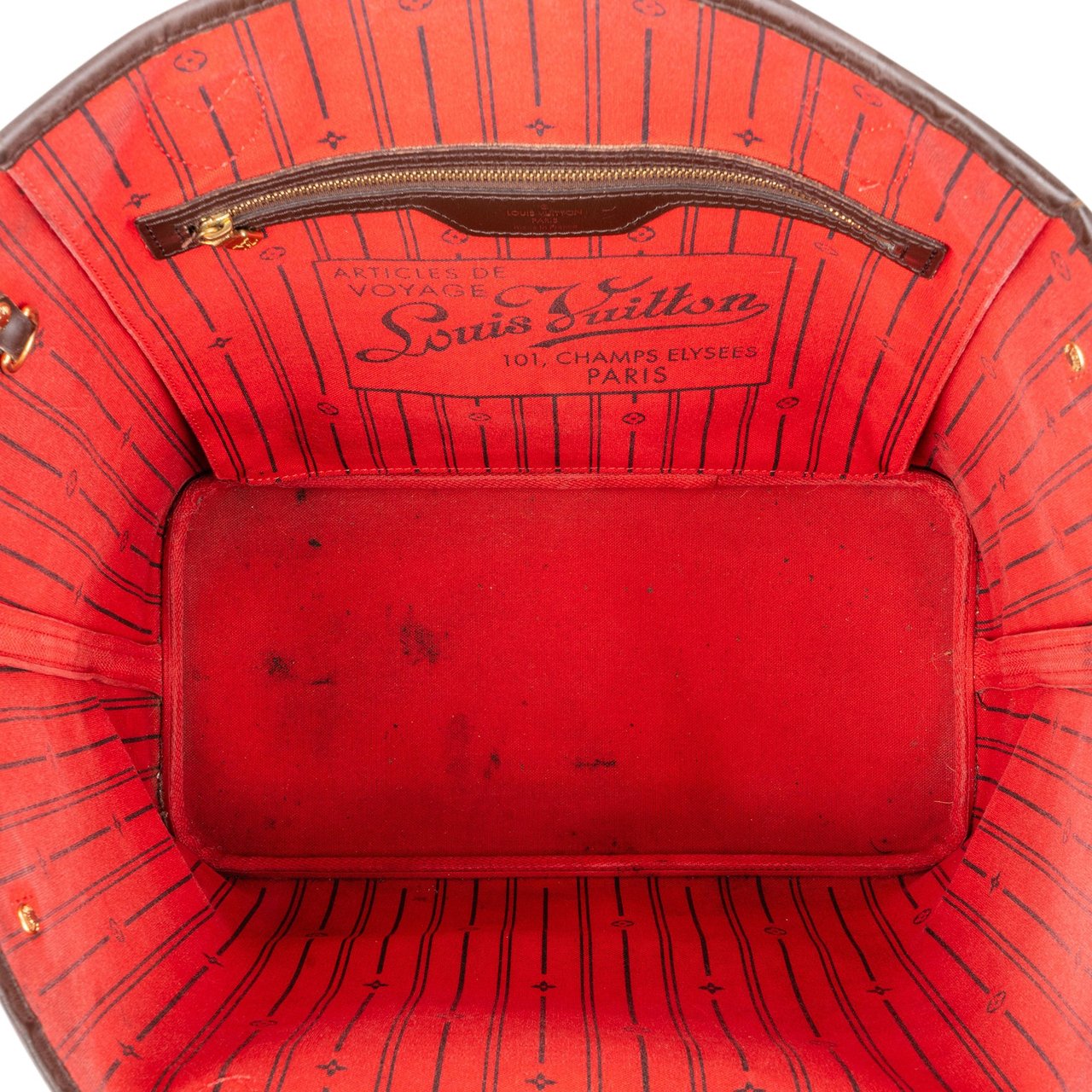 Louis Vuitton Louis Vuitton Damier Ebene Monogram Neverfull MM Shopper Handbag Bruin