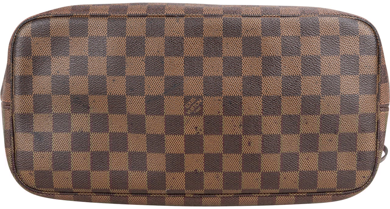 Louis Vuitton Louis Vuitton Damier Ebene Monogram Neverfull MM Shopper Handbag Bruin
