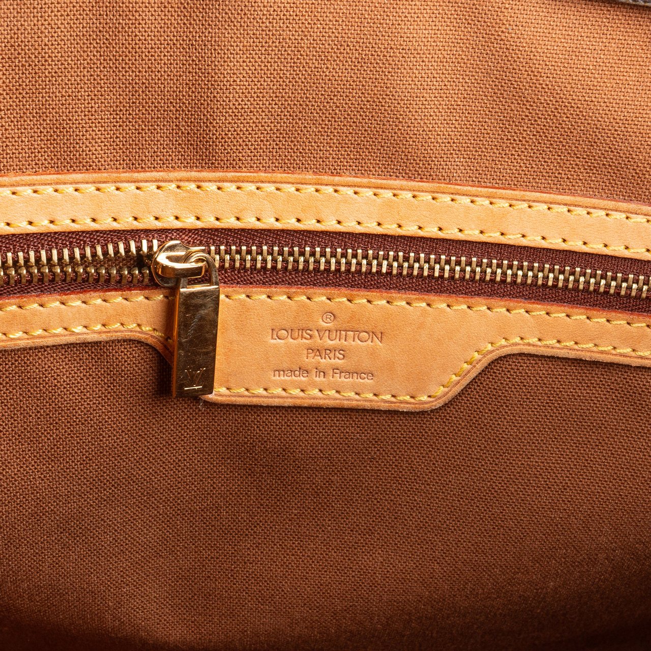 Louis Vuitton Louis Vuitton Canvas Monogram Cabas Mezzo Shoulder Bag Bruin