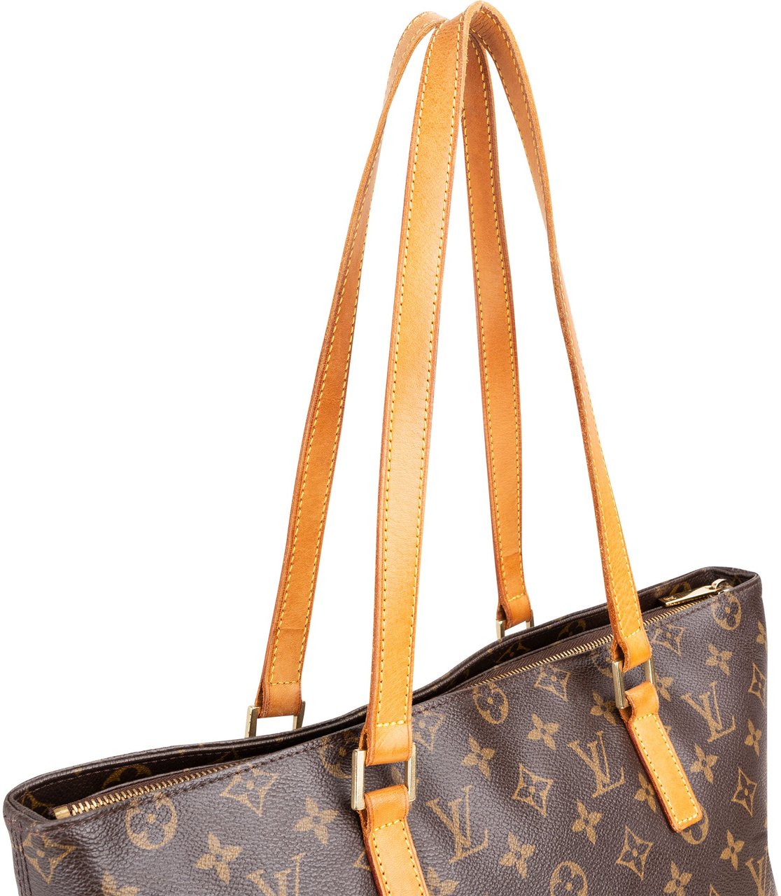Louis Vuitton Louis Vuitton Canvas Monogram Cabas Mezzo Shoulder Bag Bruin