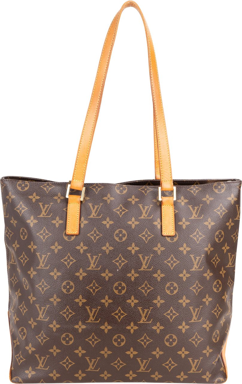 Louis Vuitton Louis Vuitton Canvas Monogram Cabas Mezzo Shoulder Bag Bruin