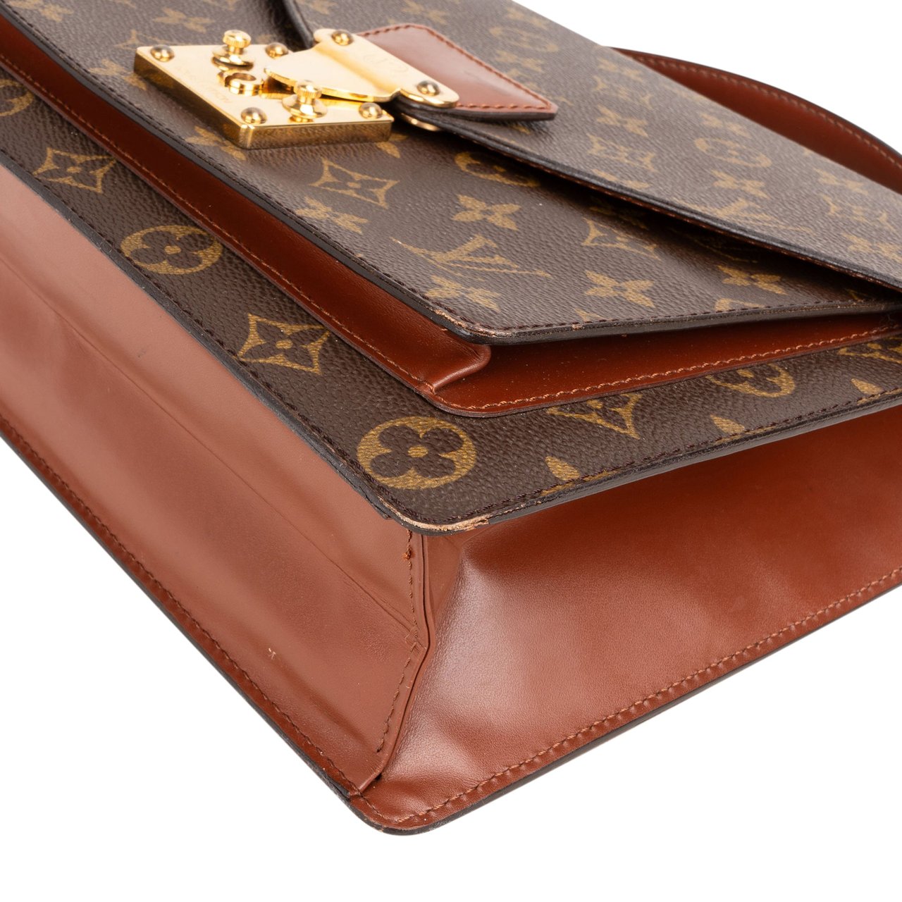 Louis Vuitton Louis Vuitton Canvas Monogram Monceau Handbag Bruin