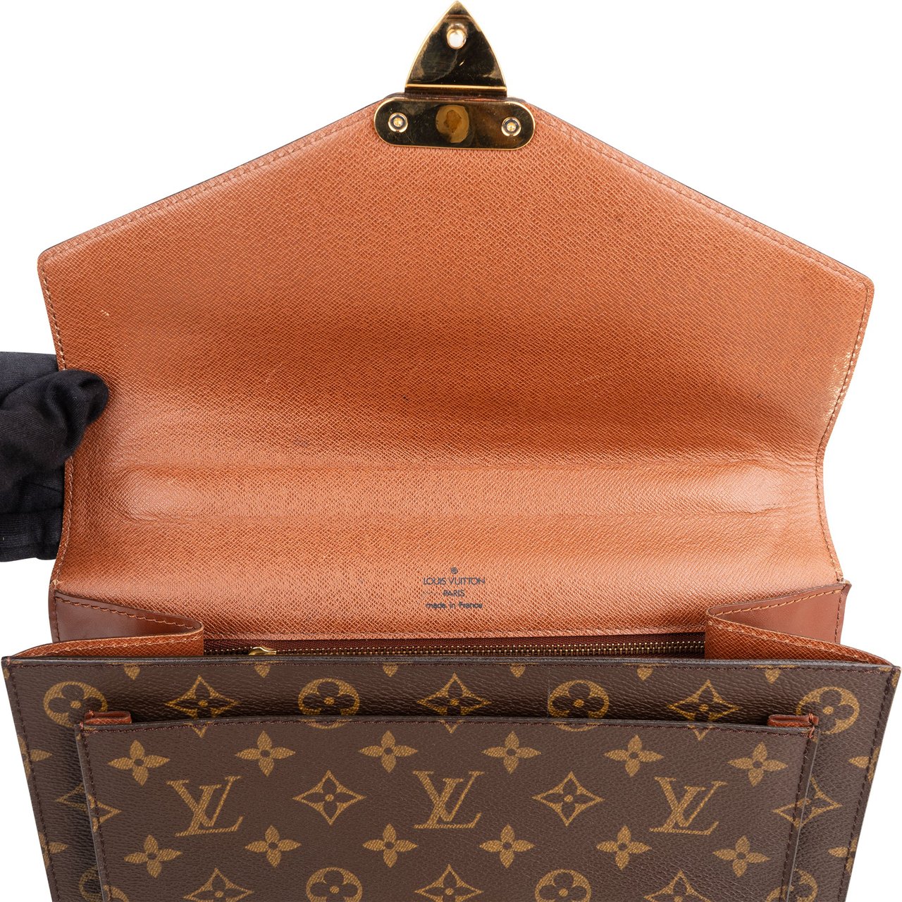 Louis Vuitton Louis Vuitton Canvas Monogram Monceau Handbag Bruin