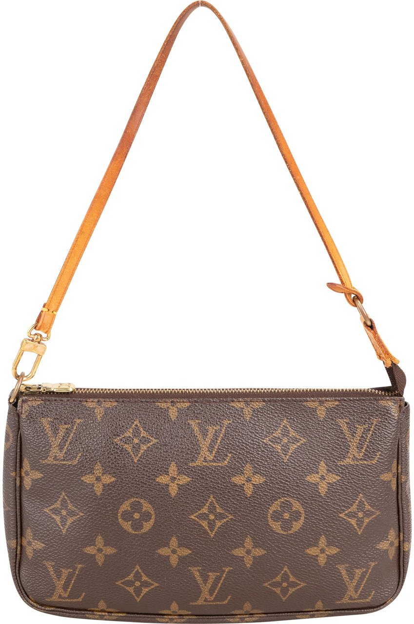 Louis Vuitton Louis Vuitton Canvas Monogram Pochette Accessoire Handbag Bruin