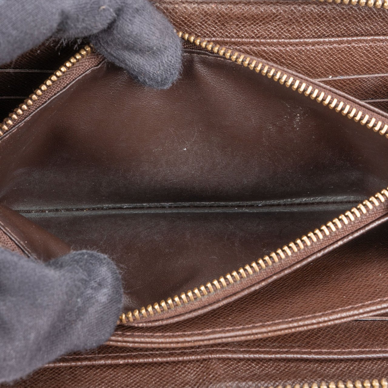 Louis Vuitton Louis Vuitton Damier Ebene Monogram Zippy Wallet Bruin