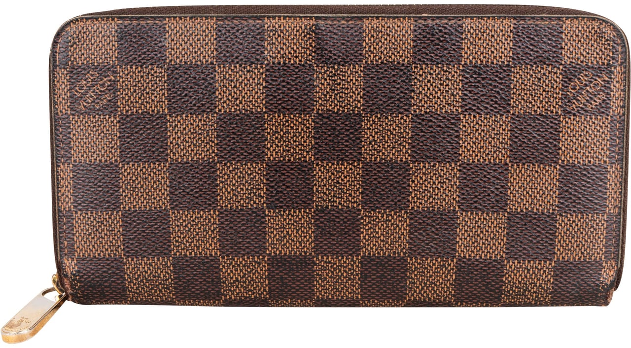 Louis Vuitton Louis Vuitton Damier Ebene Monogram Zippy Wallet Bruin