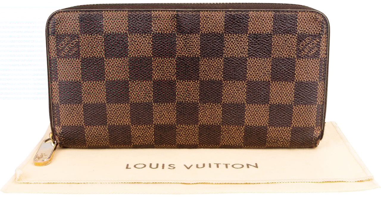 Louis Vuitton Louis Vuitton Damier Ebene Monogram Zippy Wallet Bruin