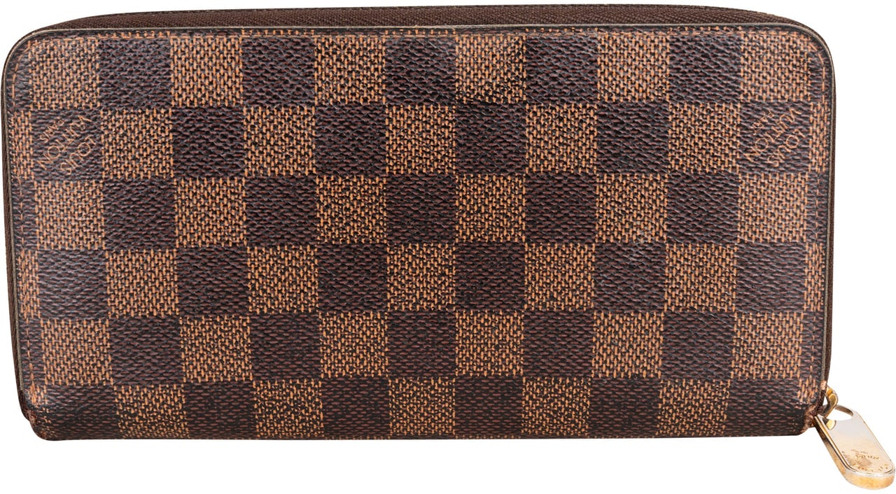 Louis Vuitton Louis Vuitton Damier Ebene Monogram Zippy Wallet Bruin