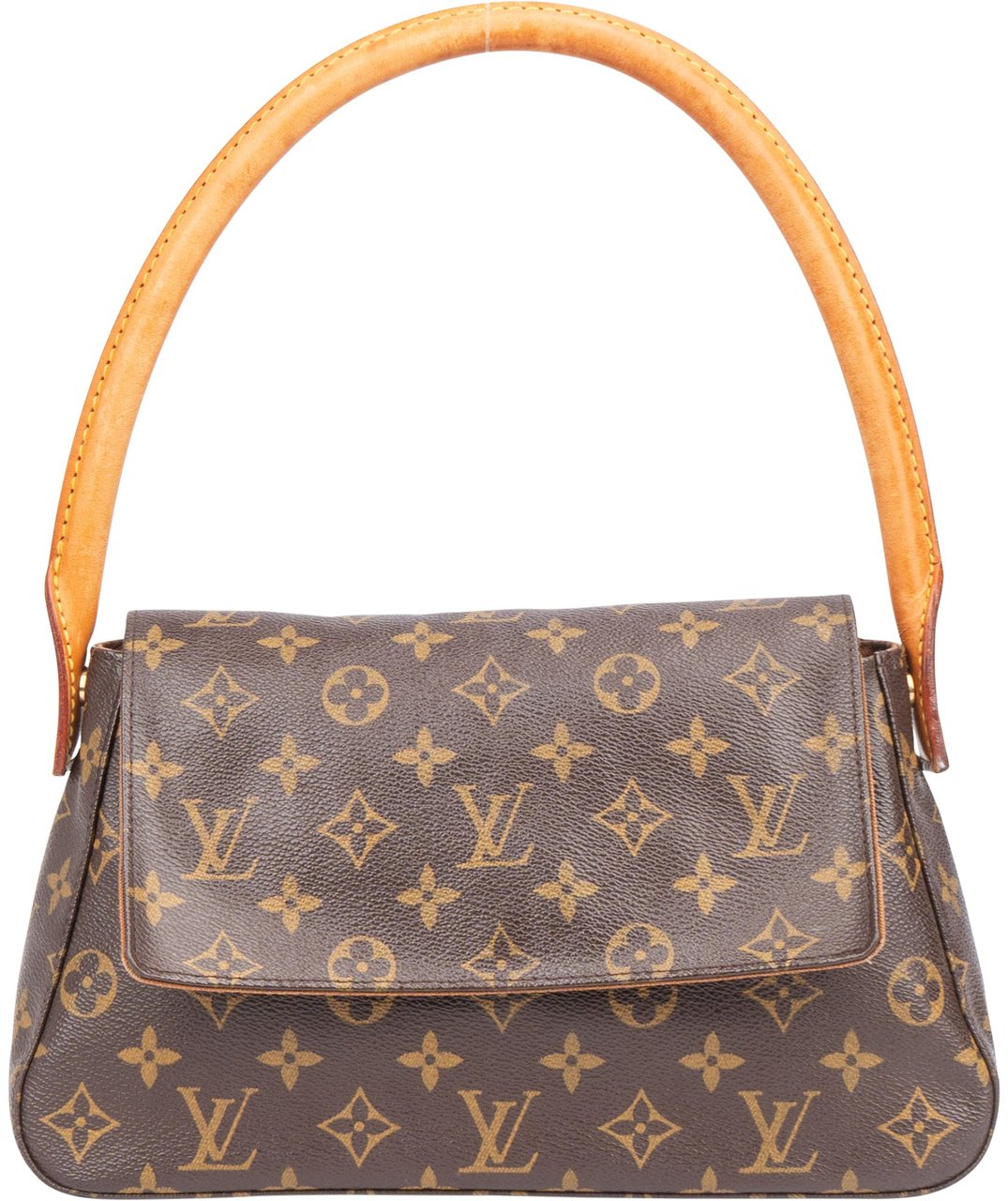 Louis Vuitton Louis Vuitton Canvas Monogram Looping PM Handbag Bruin