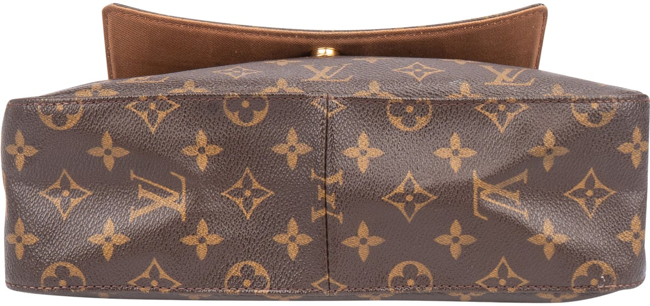 Louis Vuitton Louis Vuitton Canvas Monogram Looping PM Handbag Bruin