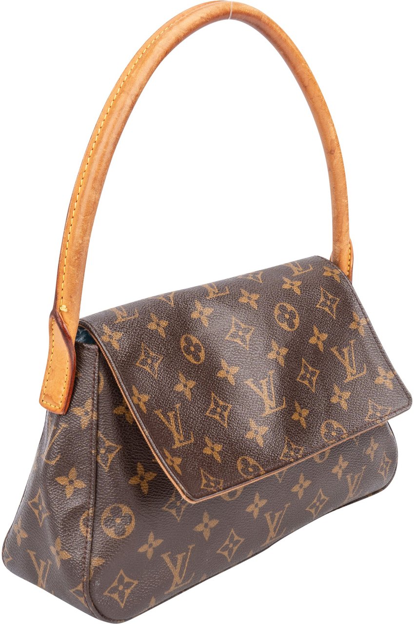Louis Vuitton Louis Vuitton Canvas Monogram Looping PM Handbag Bruin