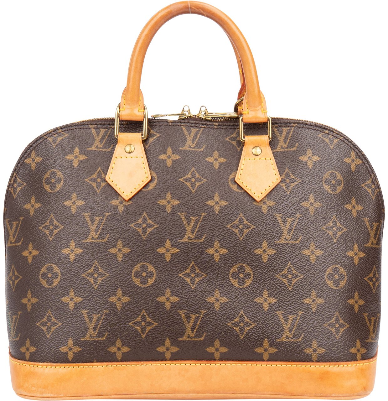Louis Vuitton Louis Vuitton Canvas Monogram Alma PM Handbag Bruin