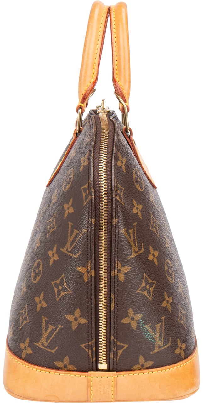 Louis Vuitton Louis Vuitton Canvas Monogram Alma PM Handbag Bruin