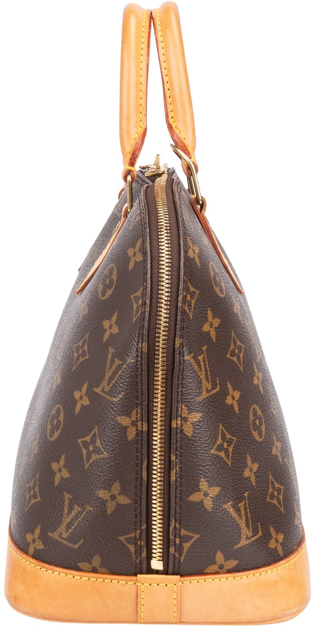 Louis Vuitton Louis Vuitton Canvas Monogram Alma PM Handbag Bruin