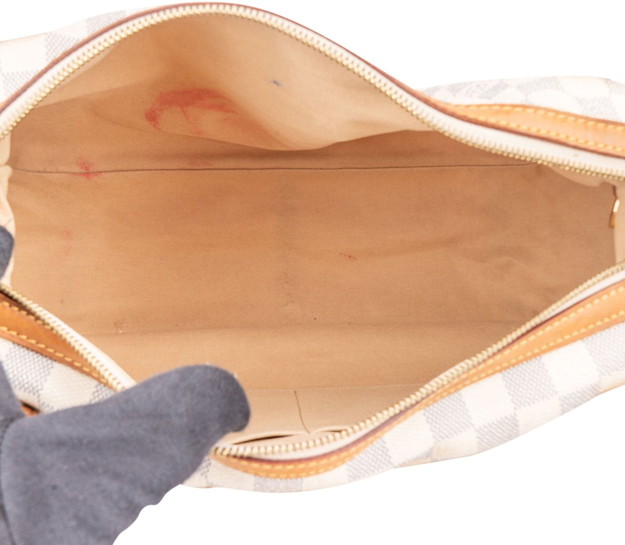 Louis Vuitton Louis Vuitton Damier Azur Monogram Stresa PM Shoulder Bag Wit