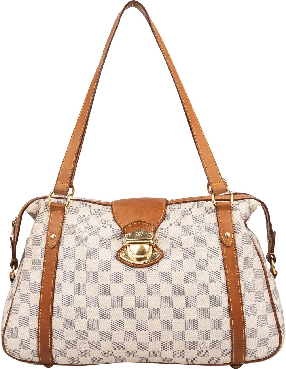 Louis Vuitton Louis Vuitton Damier Azur Monogram Stresa PM Shoulder Bag Wit