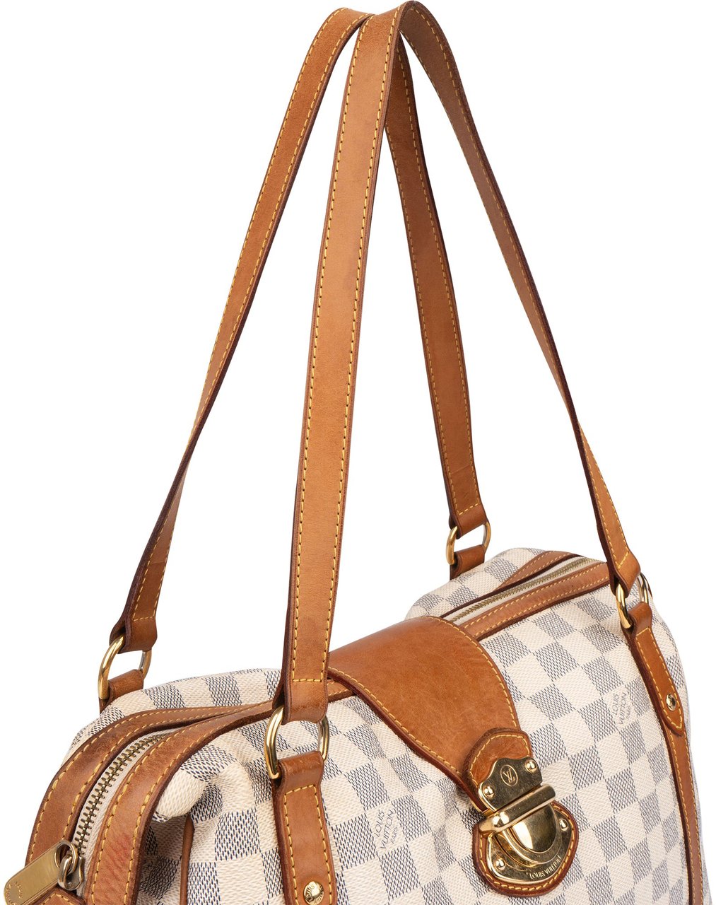Louis Vuitton Louis Vuitton Damier Azur Monogram Stresa PM Shoulder Bag Wit