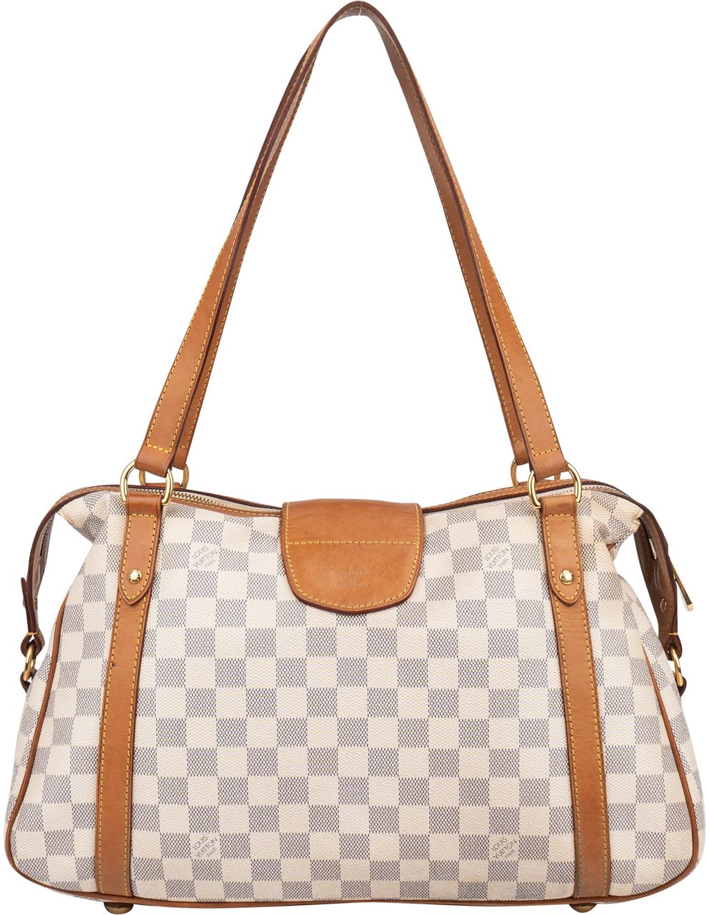 Louis Vuitton Louis Vuitton Damier Azur Monogram Stresa PM Shoulder Bag Wit