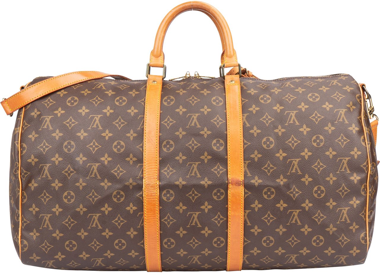 Louis Vuitton Louis Vuitton Canvas Monogram Keepall 55 Bandouliere Bruin