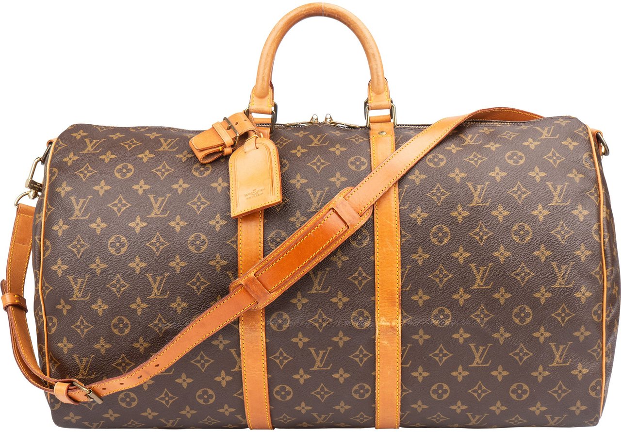 Louis Vuitton Louis Vuitton Canvas Monogram Keepall 55 Bandouliere Bruin