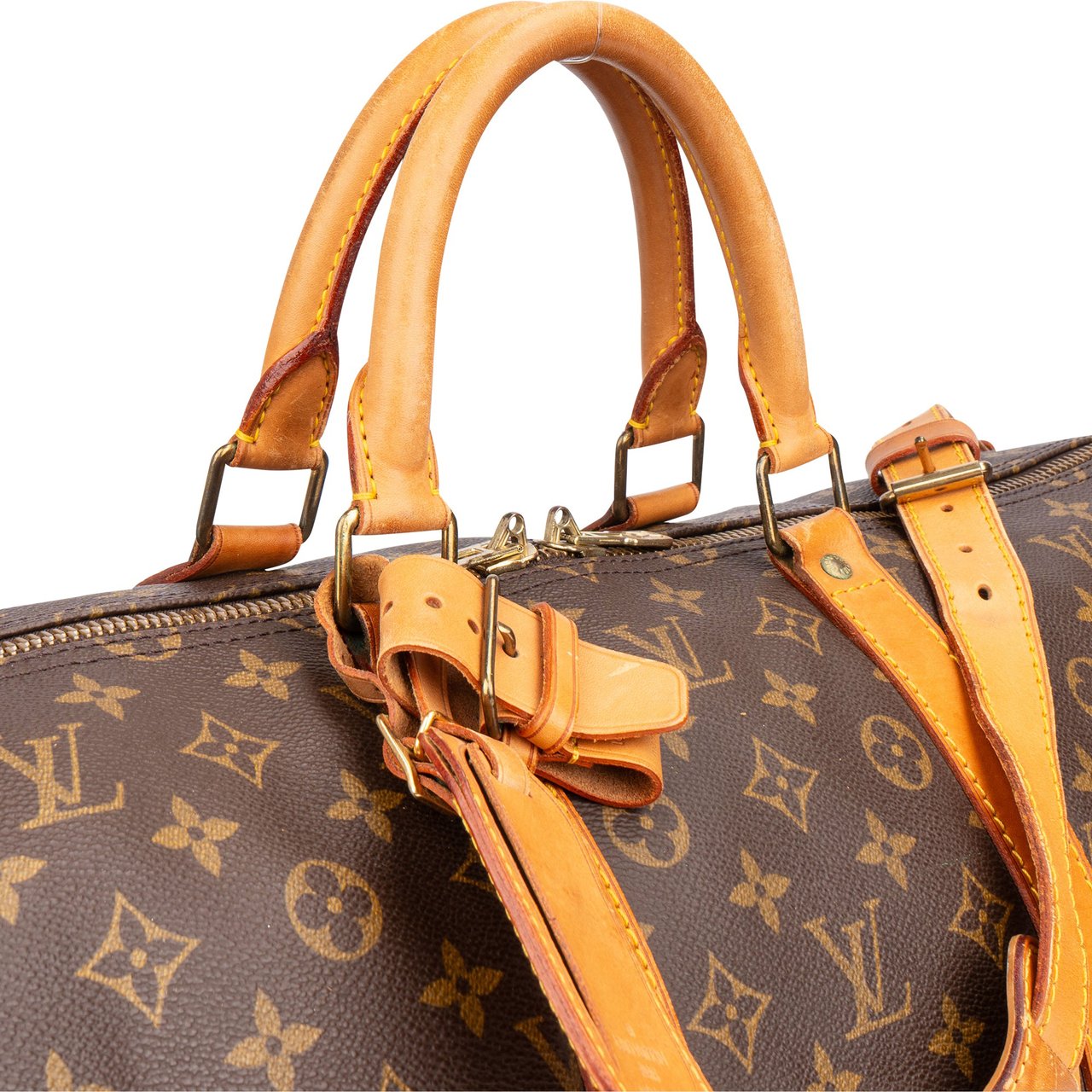 Louis Vuitton Louis Vuitton Canvas Monogram Keepall 55 Bandouliere Bruin