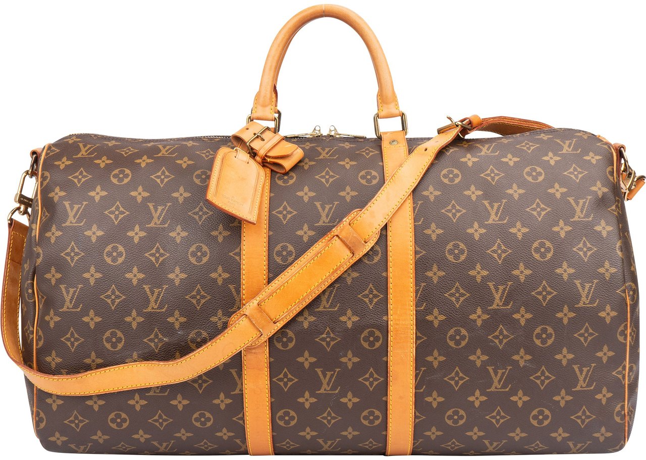 Louis Vuitton Louis Vuitton Canvas Monogram Keepall 55 Bandouliere Bruin