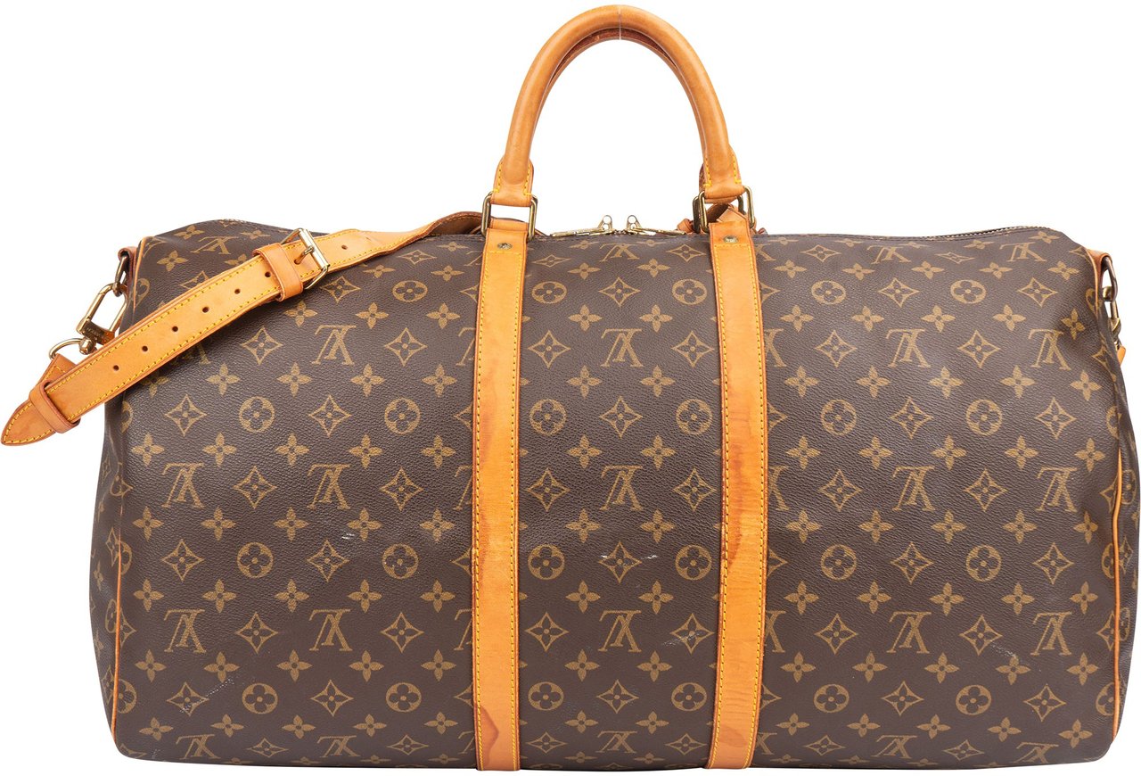 Louis Vuitton Louis Vuitton Canvas Monogram Keepall 55 Bandouliere Bruin