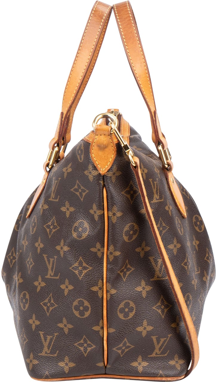 Louis Vuitton Louis Vuitton Canvas Monogram Palermo PM Handbag Bruin