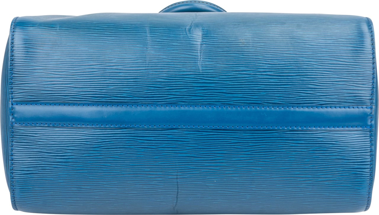Louis Vuitton Louis Vuitton Bleu Epi Leather Speedy 30 Handbag Blauw