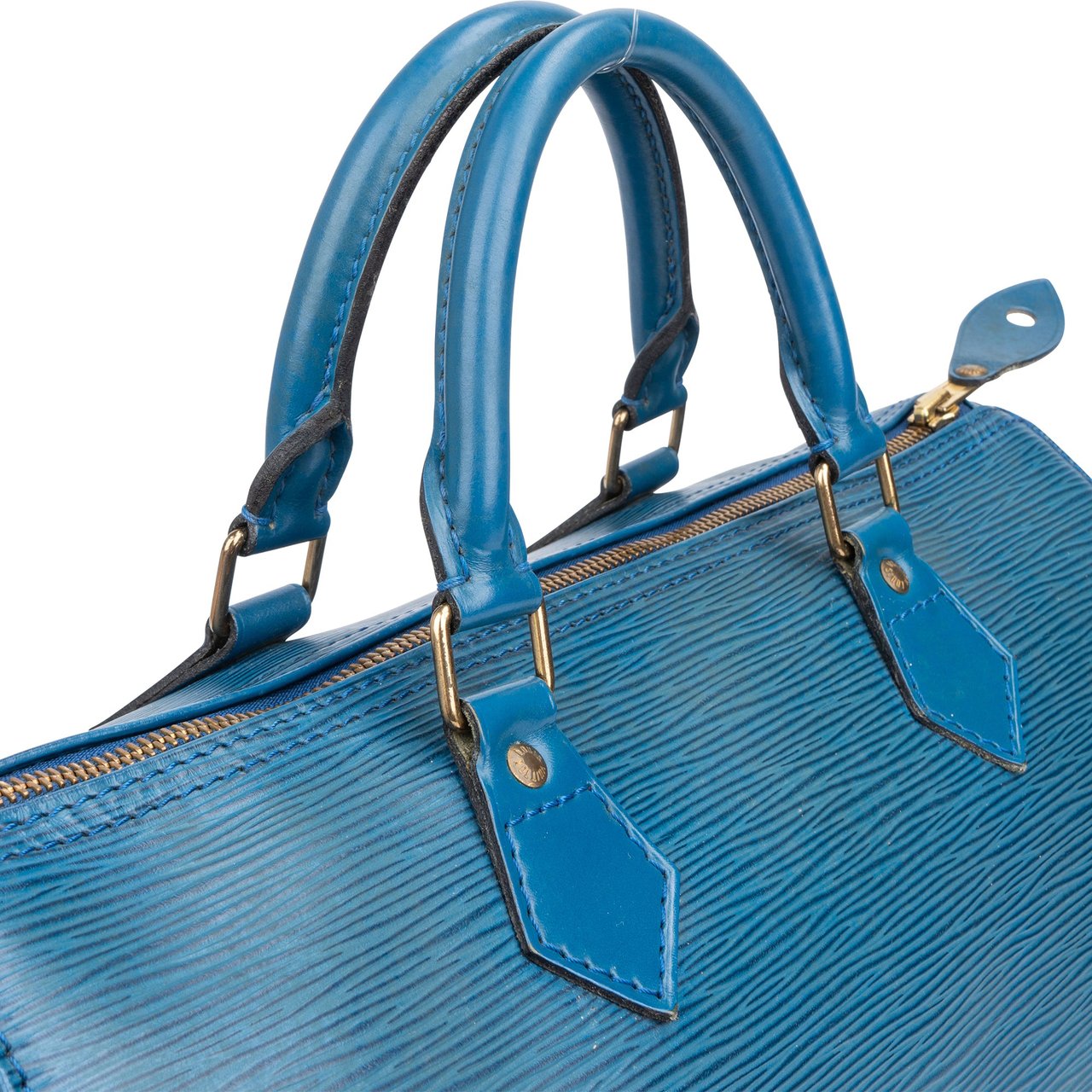 Louis Vuitton Louis Vuitton Bleu Epi Leather Speedy 30 Handbag Blauw