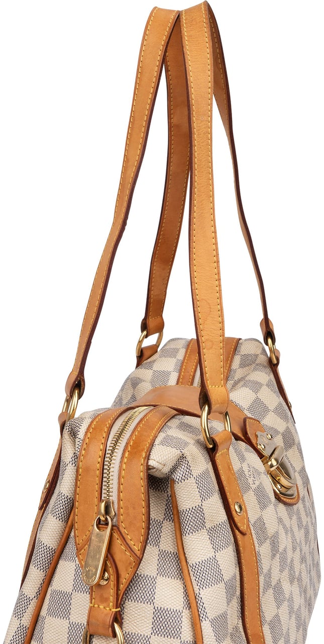 Louis Vuitton Damier Azur Monogram Stresa PM Shoulder Bag Bruin