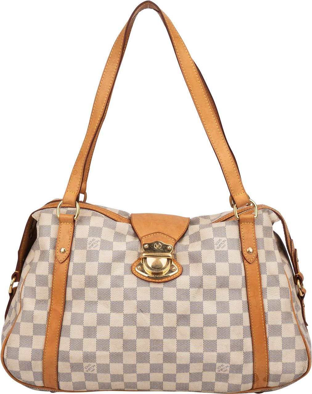 Louis Vuitton Damier Azur Monogram Stresa PM Shoulder Bag Bruin