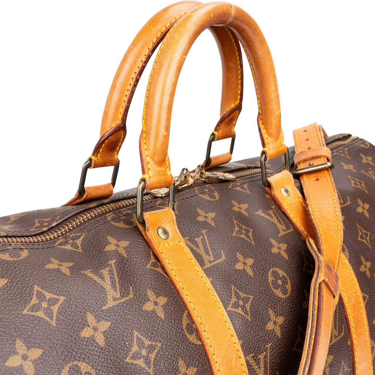 Louis Vuitton Louis Vuitton Canvas Monogram Keepall 50 Bandouliere Bruin