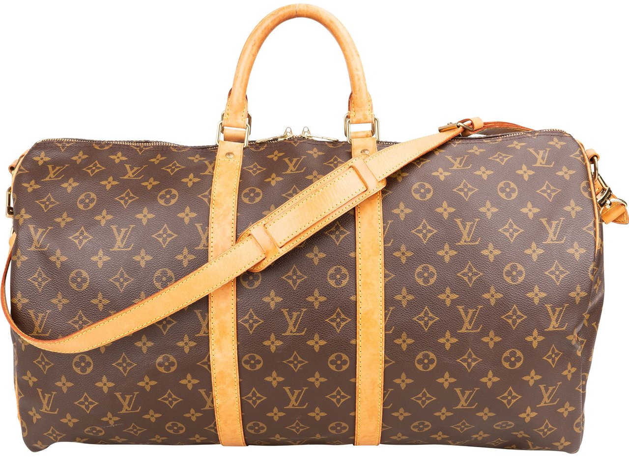 Louis Vuitton Louis Vuitton Canvas Monogram Keepall 55 Bandouliere Bruin