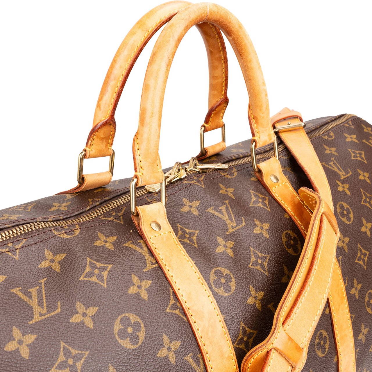 Louis Vuitton Louis Vuitton Canvas Monogram Keepall 55 Bandouliere Bruin