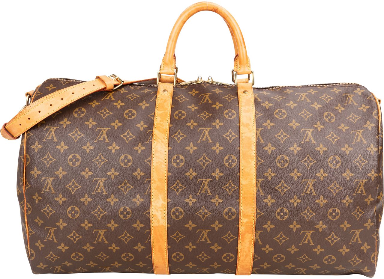 Louis Vuitton Louis Vuitton Canvas Monogram Keepall 55 Bandouliere Bruin