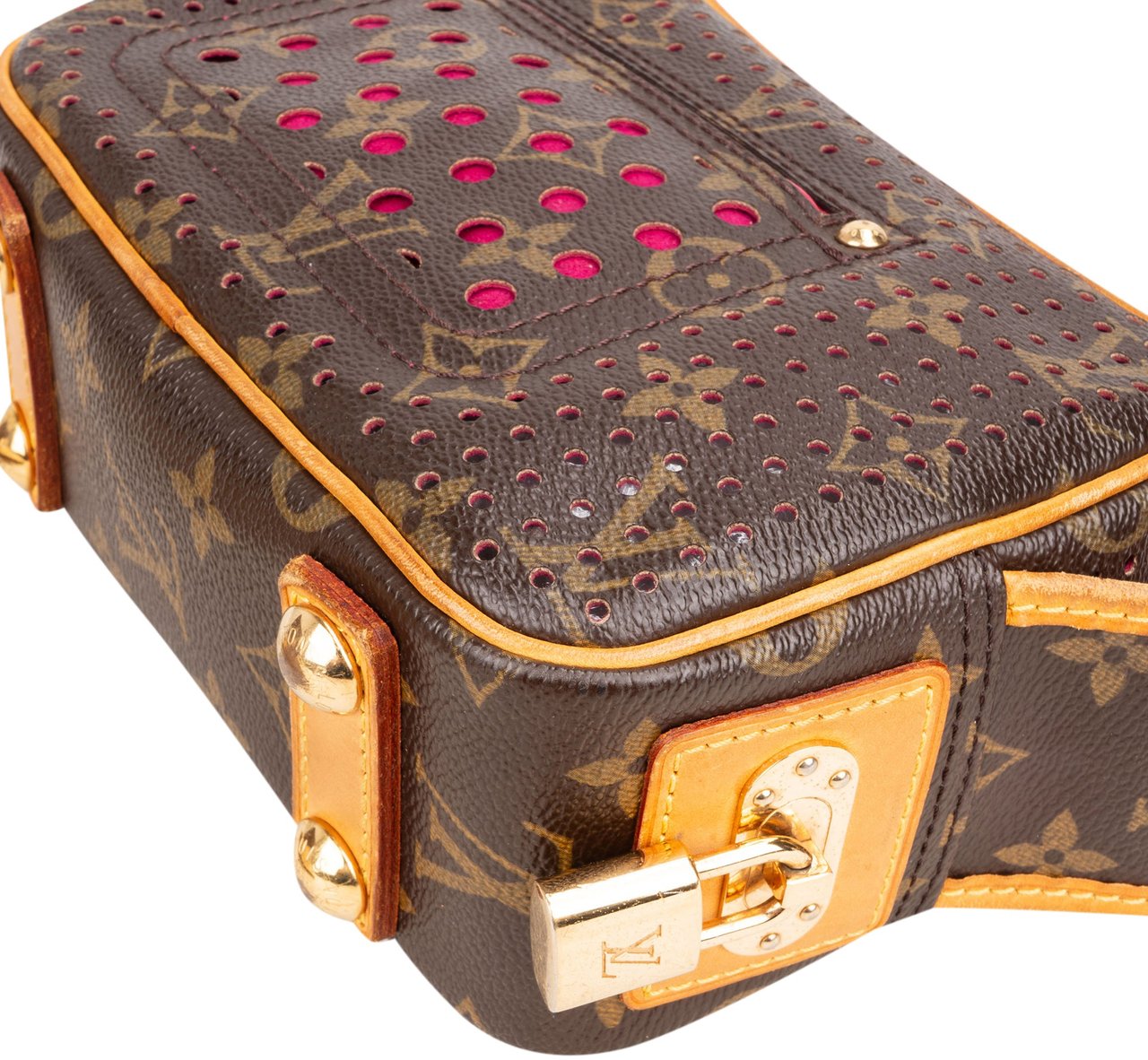 Louis Vuitton Louis Vuitton Perforated Canvas Monogram Trocadero Shoulder Bag Bruin