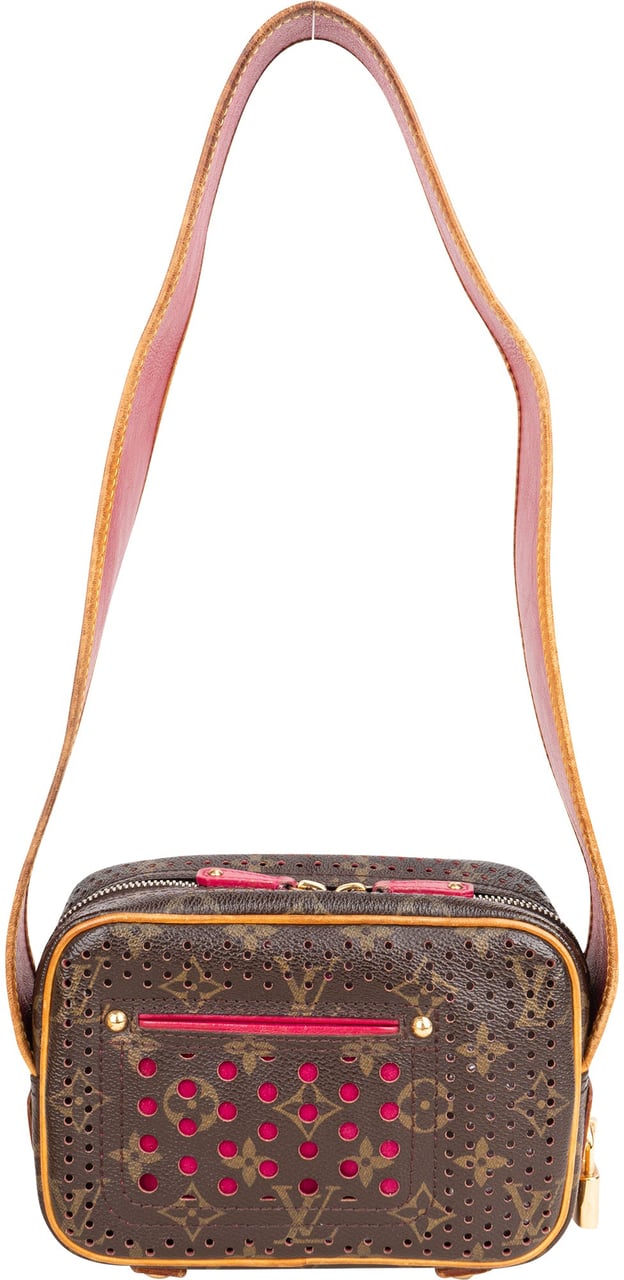 Louis Vuitton Louis Vuitton Perforated Canvas Monogram Trocadero Shoulder Bag Bruin