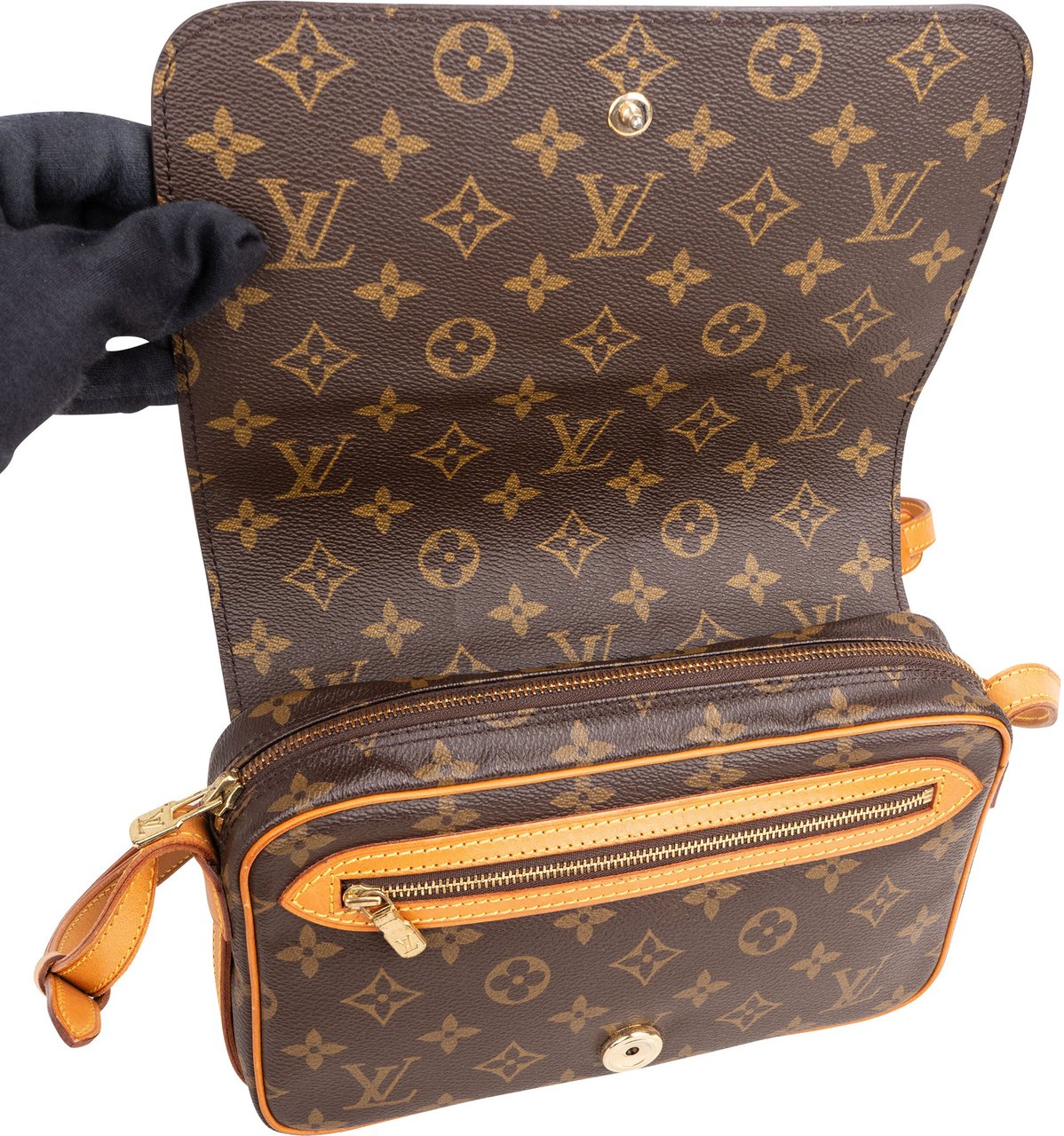 Louis Vuitton Louis Vuitton Canvas Monogram Saint Germain PM Crossbody Bag Bruin