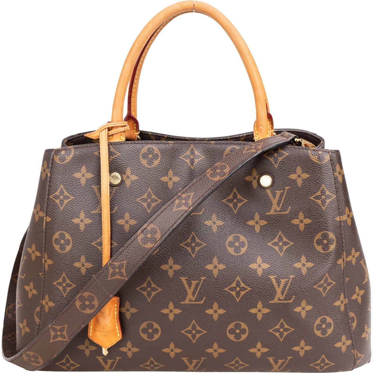Louis Vuitton Louis Vuitton Canvas Monogram Montaigne MM Handbag Bruin