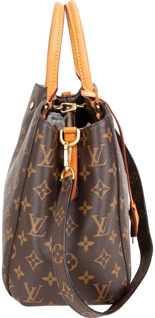 Louis Vuitton Louis Vuitton Canvas Monogram Montaigne MM Handbag Bruin