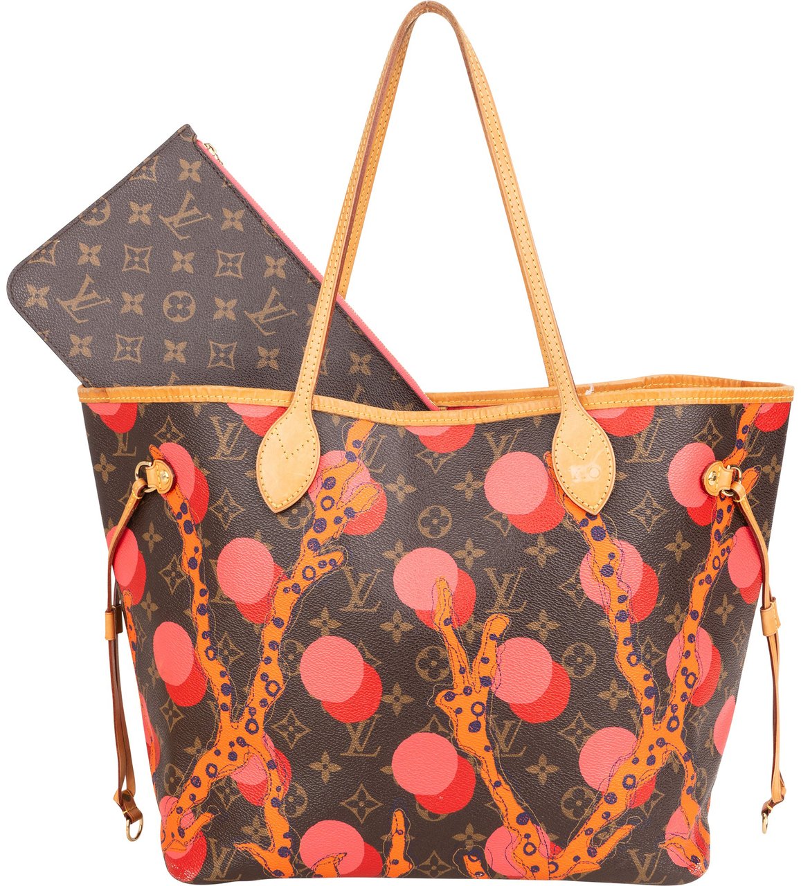 Louis Vuitton Limited Ramages Canvas Monogram Neverfull MM Shopper Handbag Bruin