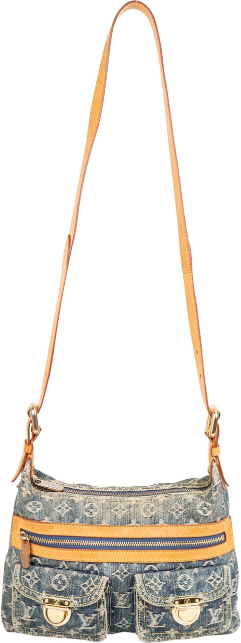 Louis Vuitton Louis Vuitton Denim Monogram Baggy PM Crossbody Bag Blauw