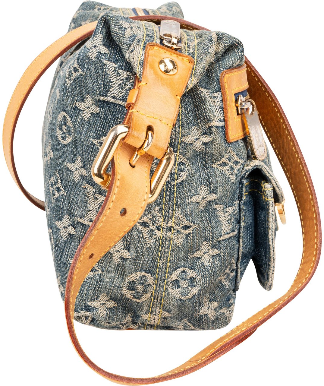Louis Vuitton Louis Vuitton Denim Monogram Baggy PM Crossbody Bag Blauw