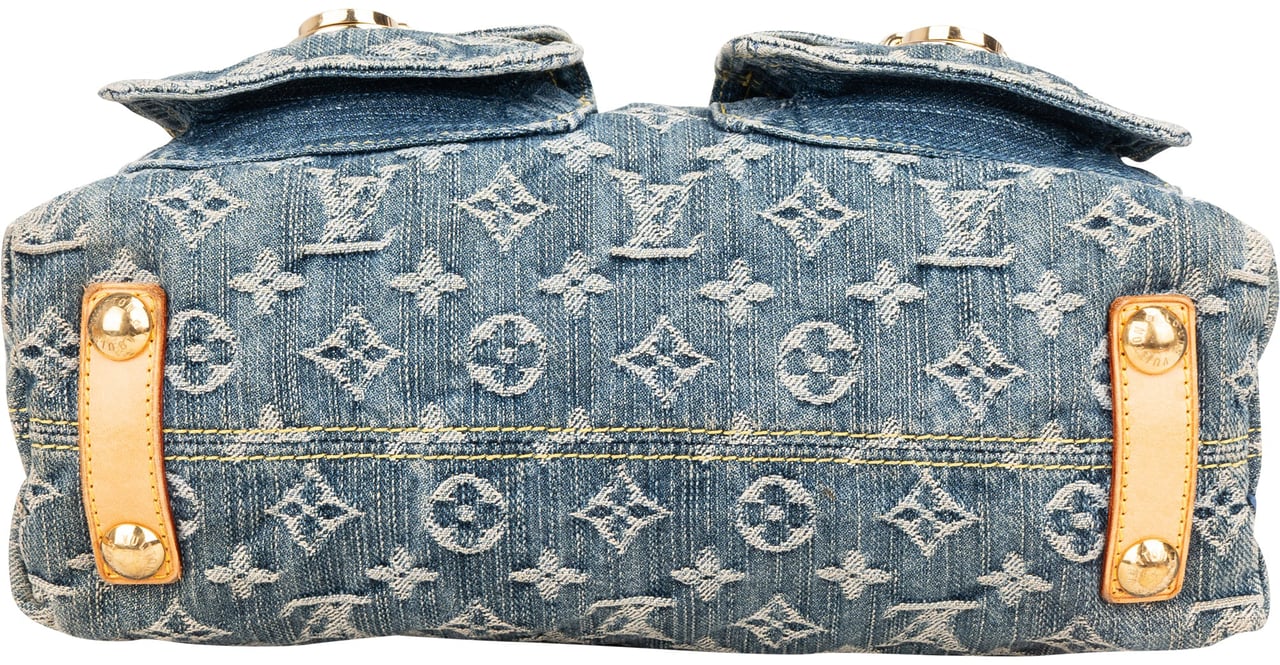Louis Vuitton Louis Vuitton Denim Monogram Baggy PM Crossbody Bag Blauw